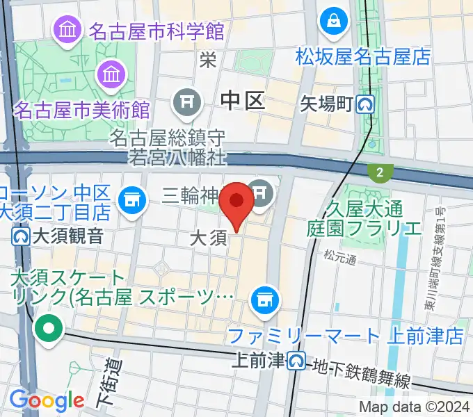 スタジオスピークの地図