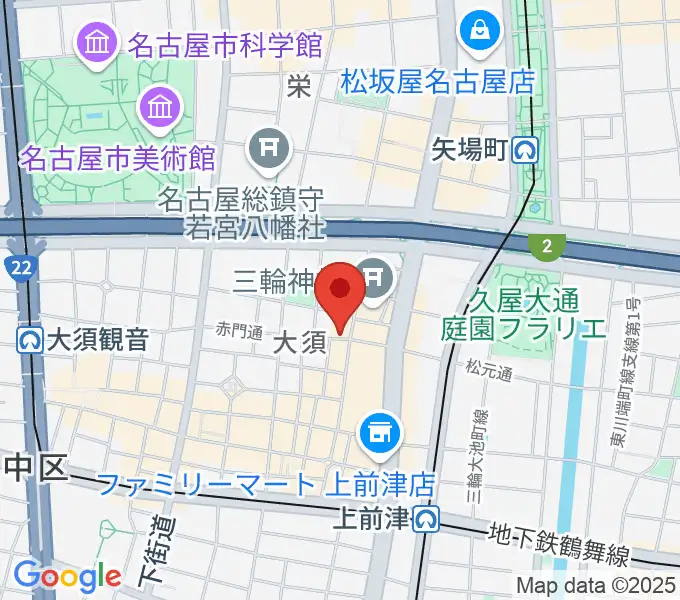 スタジオスピークの地図
