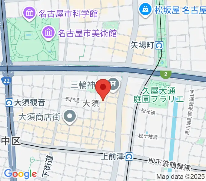 スタジオスピークの地図
