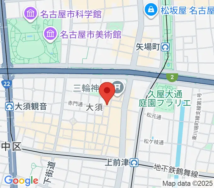 スタジオスピークの地図