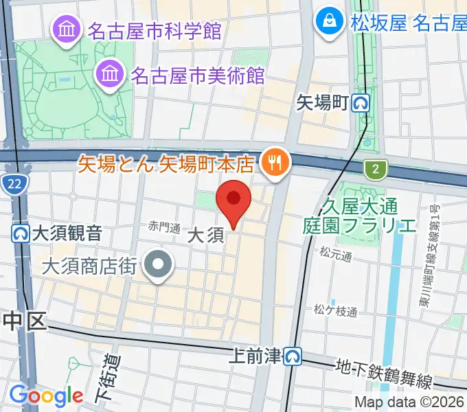 スタジオスピークの地図