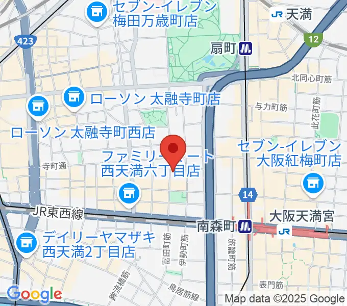 スタジオグルーヴの地図