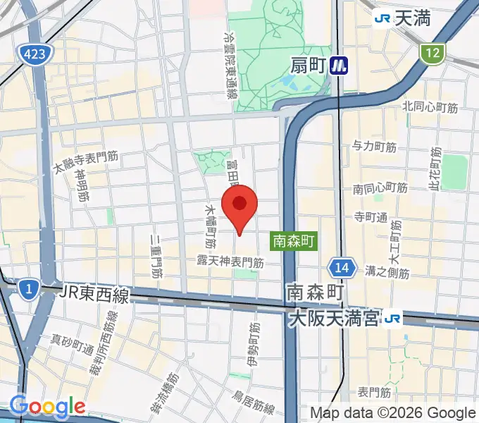 スタジオグルーヴの地図