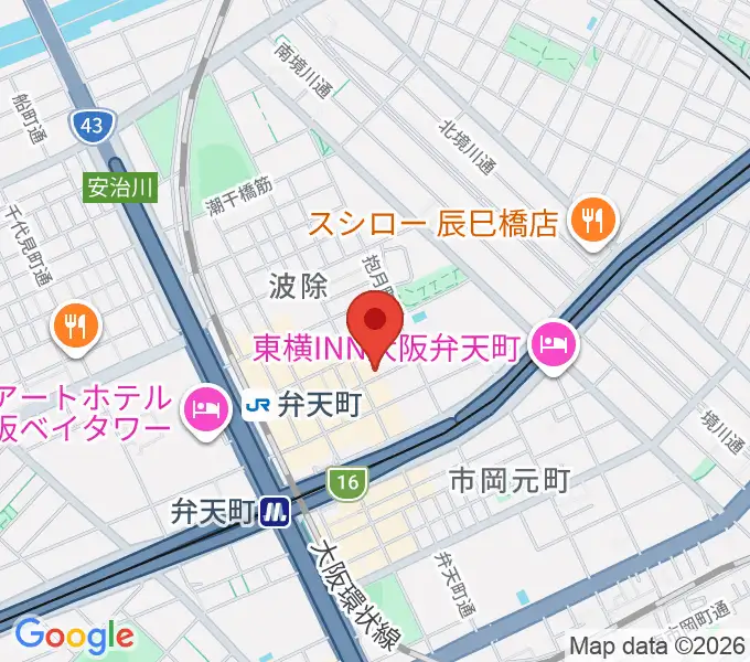 スタジオフリエの地図