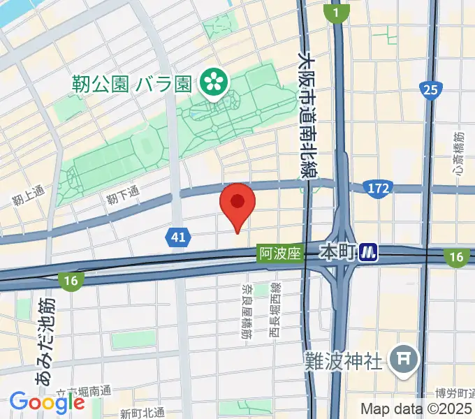 本町スタジオキューブの地図