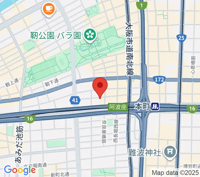 本町スタジオキューブの地図