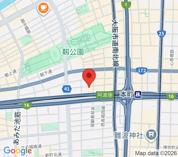 本町スタジオキューブの地図
