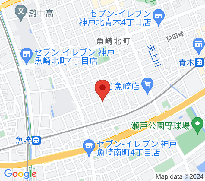 日本ピアノサービス リハーサルルームの場所