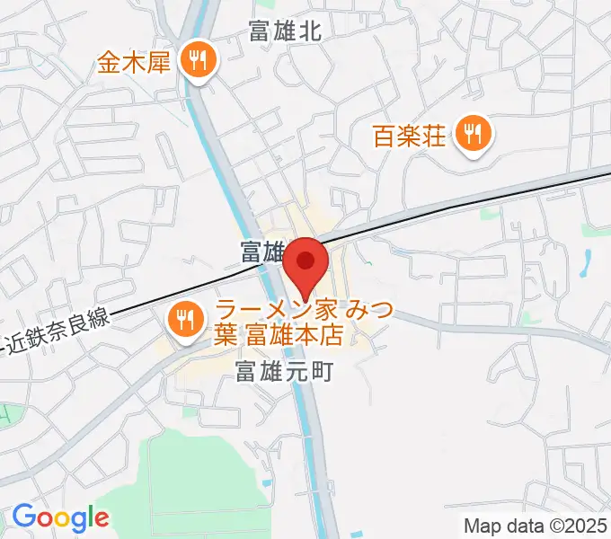 スタジオジュエル富雄店の地図