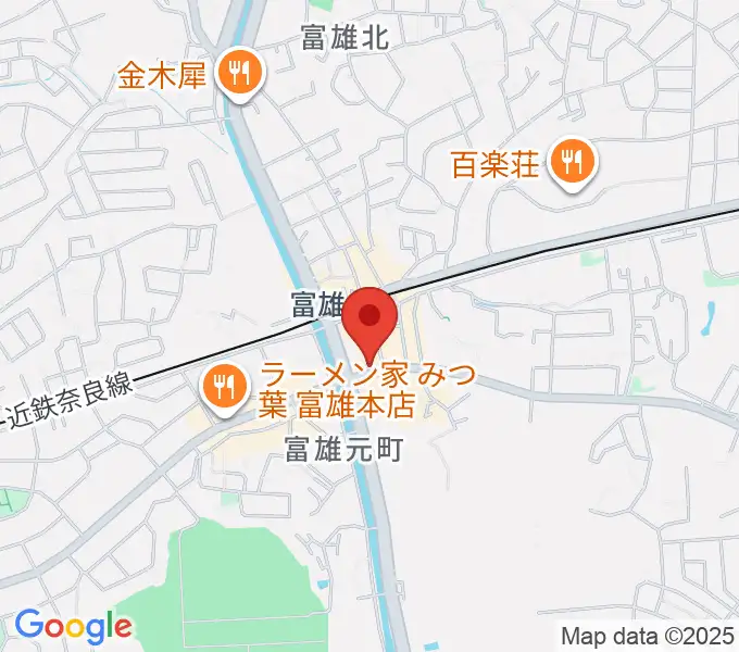 スタジオジュエル富雄店の地図