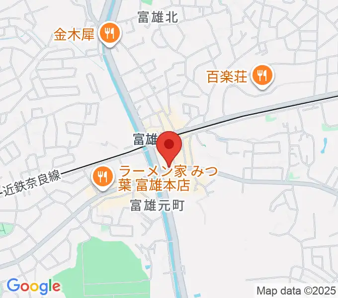 スタジオジュエル富雄店の地図