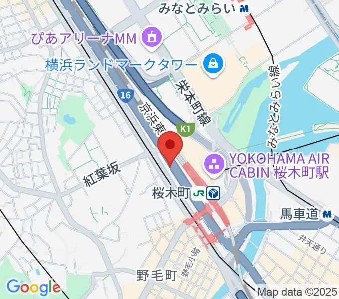 ヨコハマセーラスタジオの地図