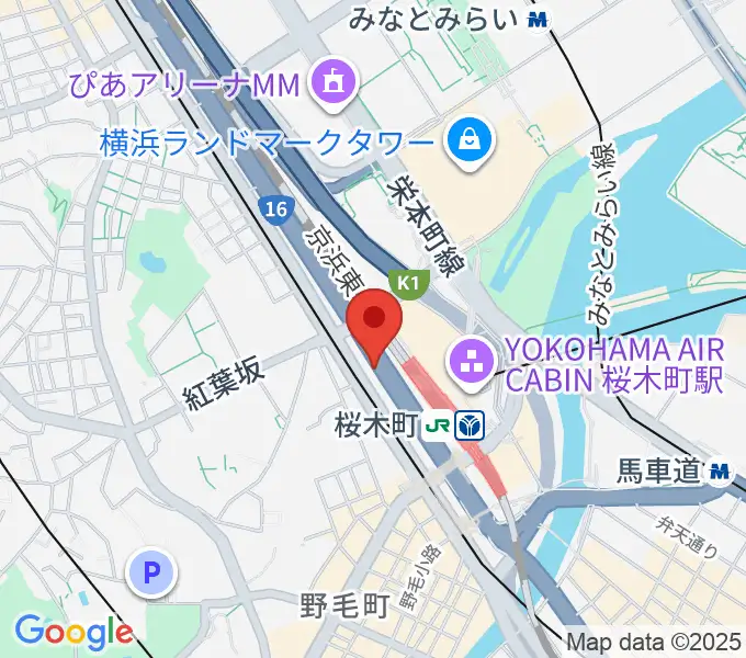 ヨコハマセーラスタジオの地図