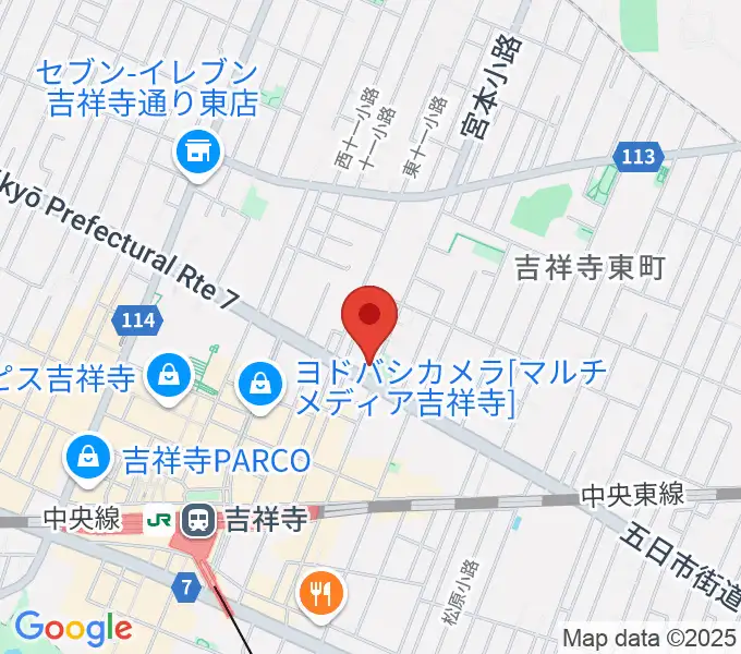 スタジオ・アルファ・ベガの地図