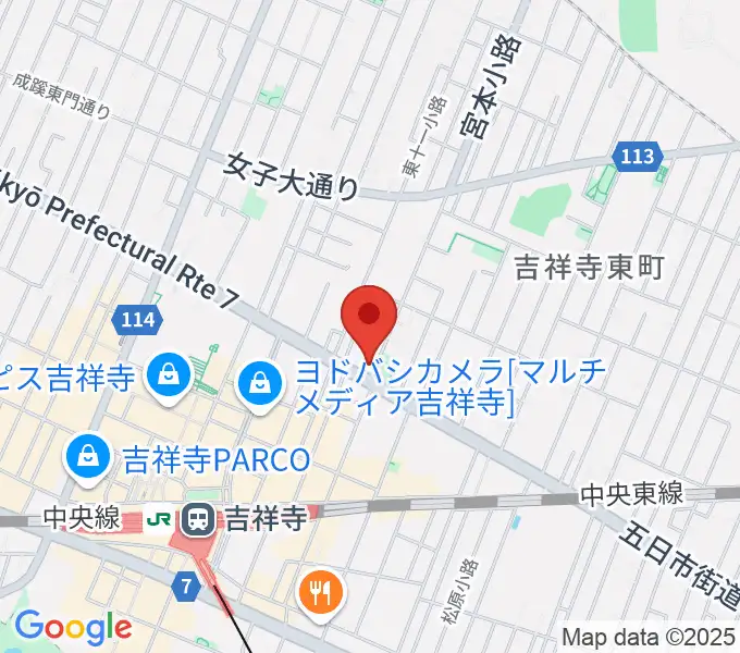 スタジオ・アルファ・ベガの地図