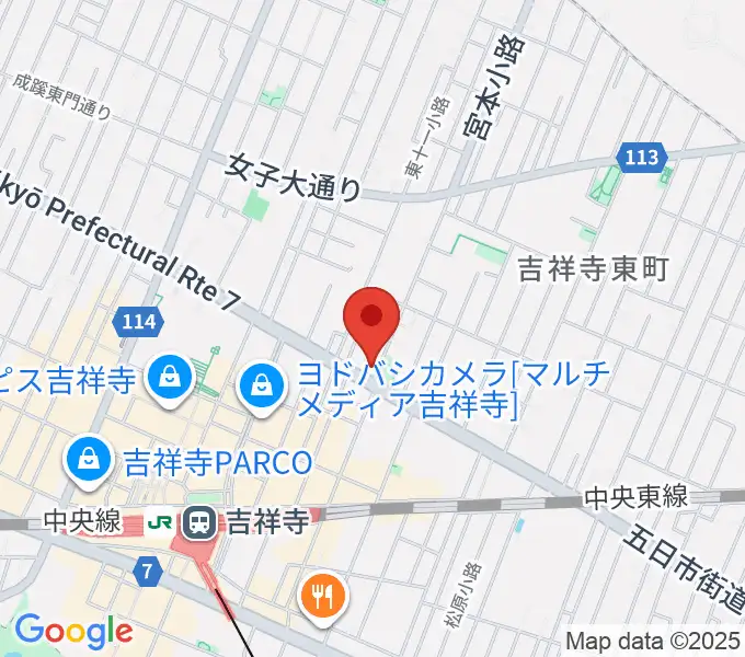 スタジオ・アルファ・ベガの地図