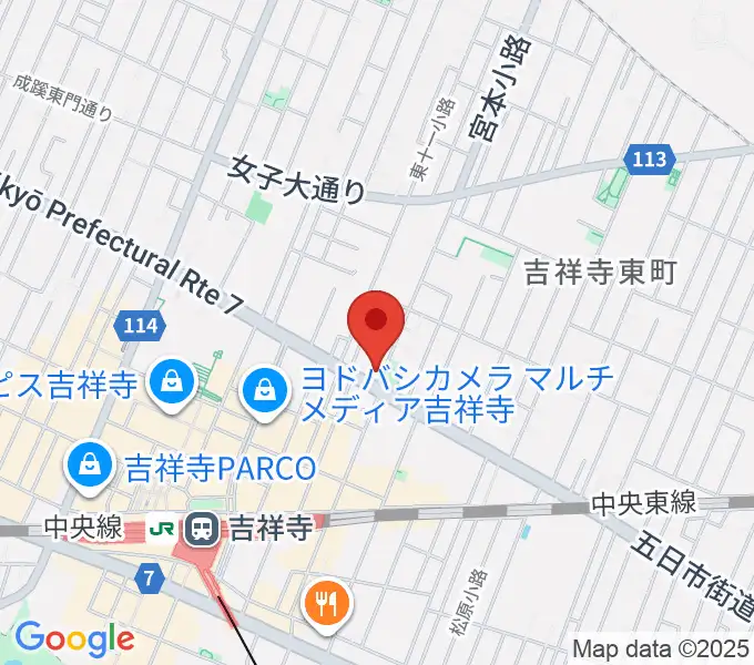 スタジオ・アルファ・ベガの地図