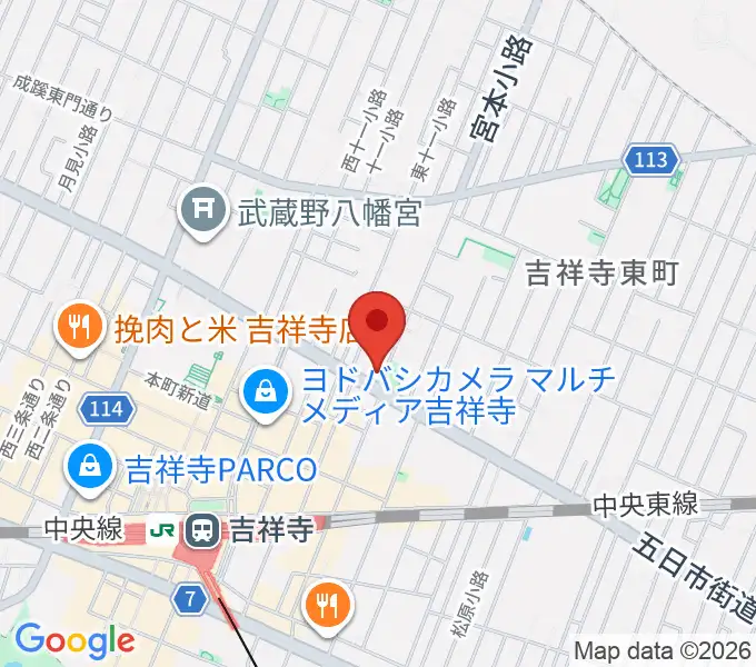スタジオ・アルファ・ベガの地図