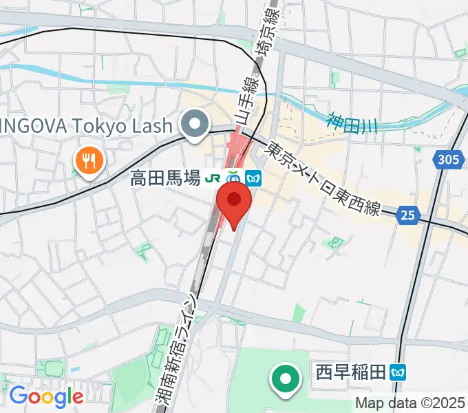 BASS ON TOP 高田馬場店の地図