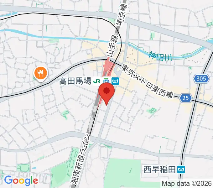 BASS ON TOP 高田馬場店の地図