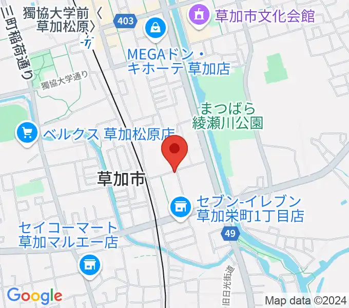 R-SPギター教室の地図