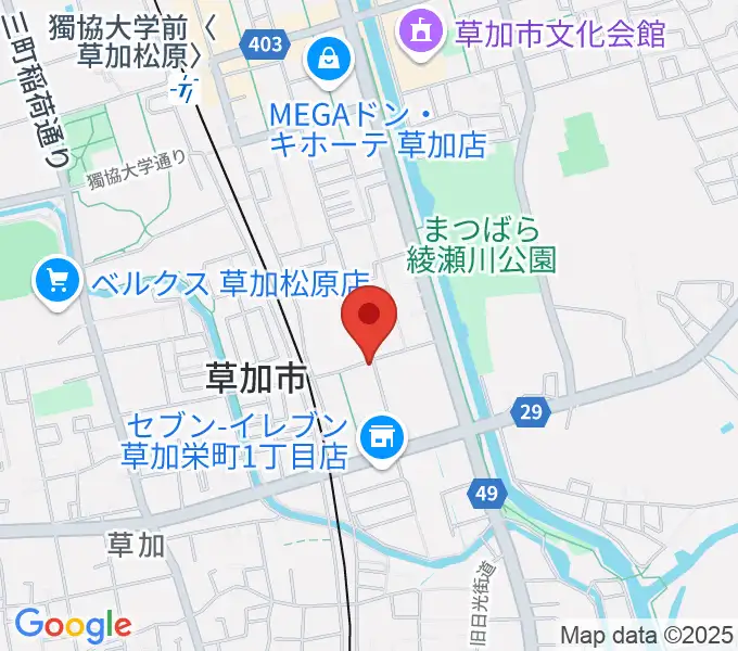 R-SPギター教室の地図