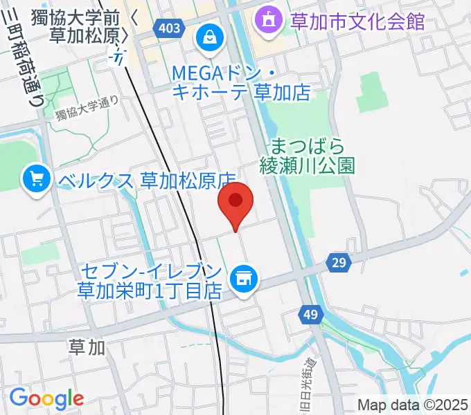 R-SPギター教室の地図