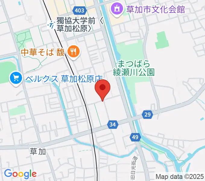 R-SPギター教室の地図