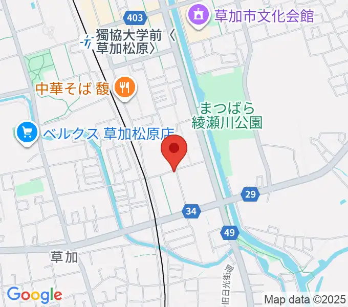 R-SPギター教室の地図
