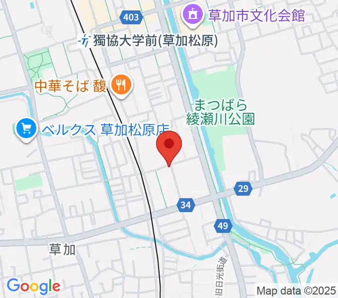 R-SPギター教室の地図