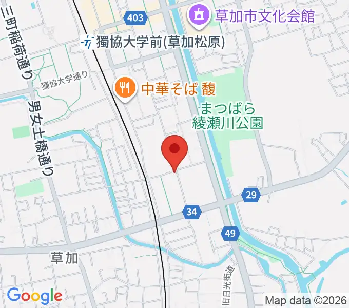 R-SPギター教室の地図