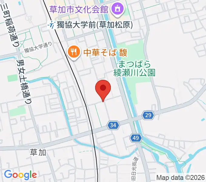 R-SPギター教室の地図