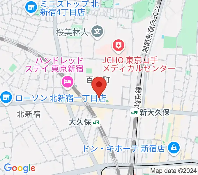 音楽教室スタジオ・ビーテックの地図