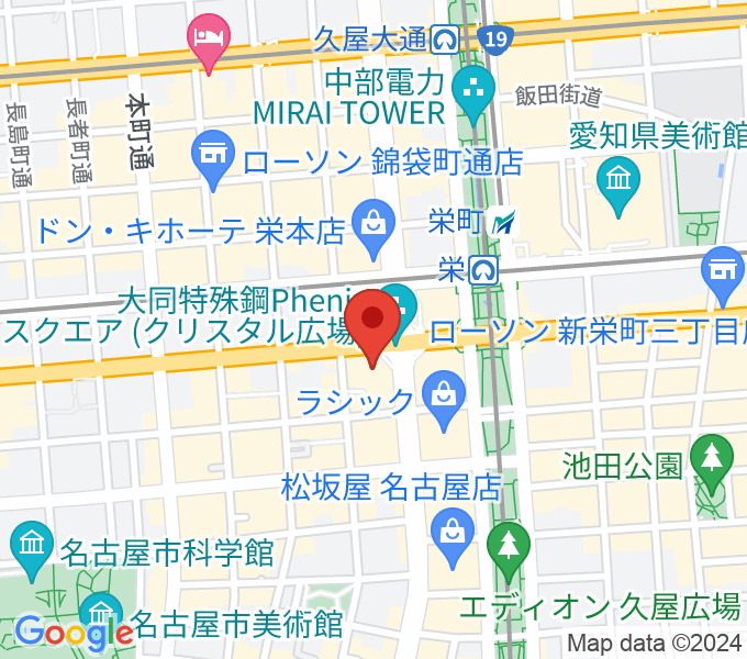 イシバシミュージックレゾン名古屋の場所