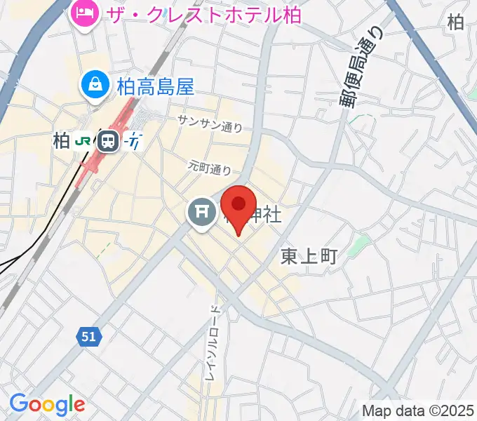 オーク音楽教室の地図