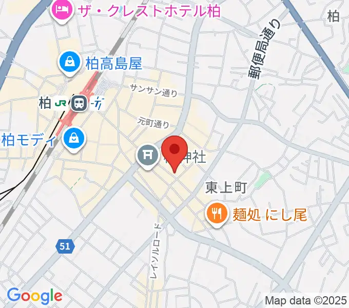 オーク音楽教室の地図