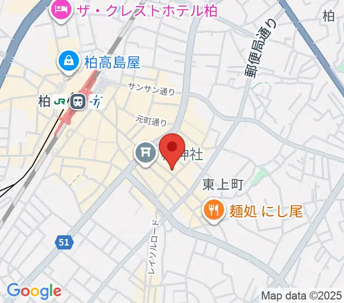 オーク音楽教室の地図