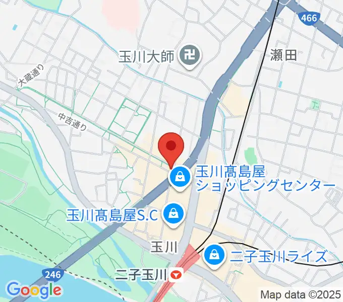 コパンミュージックの地図