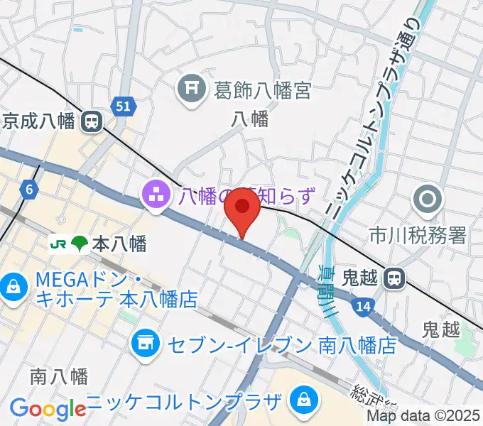 サウンドビュー音楽教室の地図