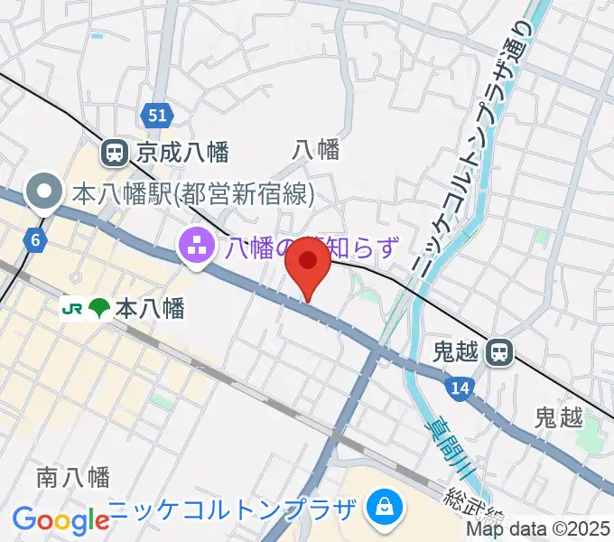 サウンドビュー音楽教室の地図