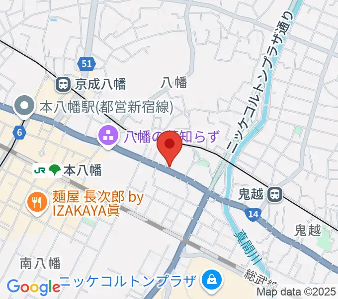 サウンドビュー音楽教室の地図