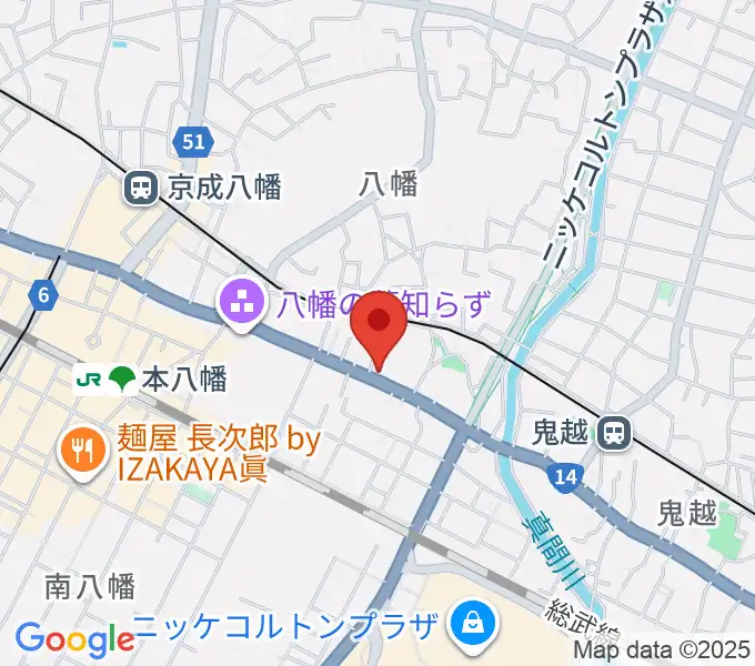 サウンドビュー音楽教室の地図