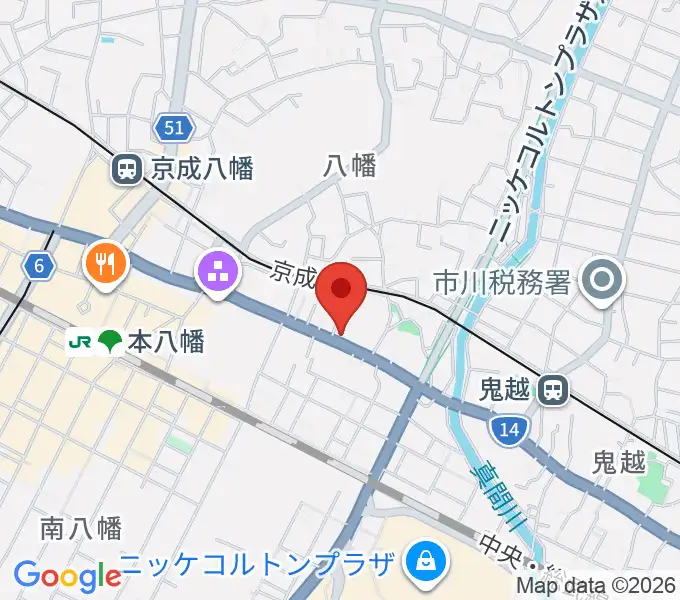 サウンドビュー音楽教室の地図