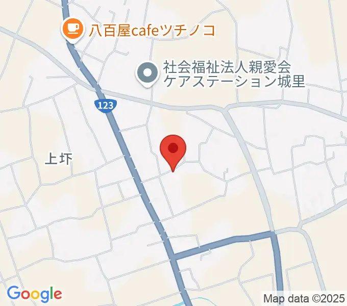 ナカタ音楽教室の地図