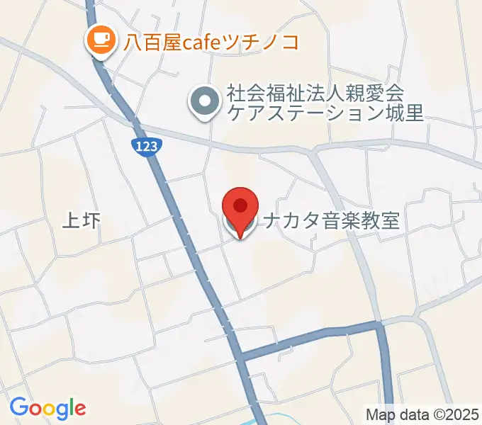 ナカタ音楽教室の地図
