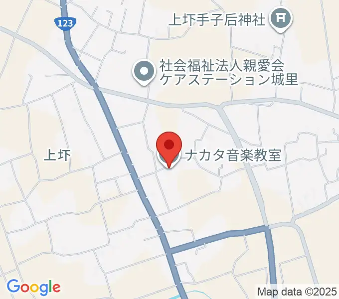 ナカタ音楽教室の地図
