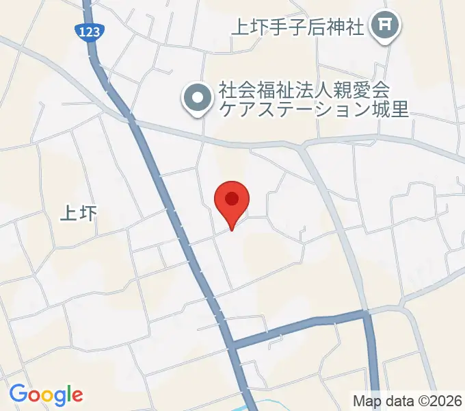 ナカタ音楽教室の地図
