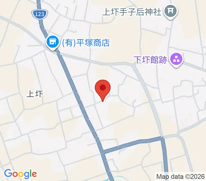 ナカタ音楽教室の地図