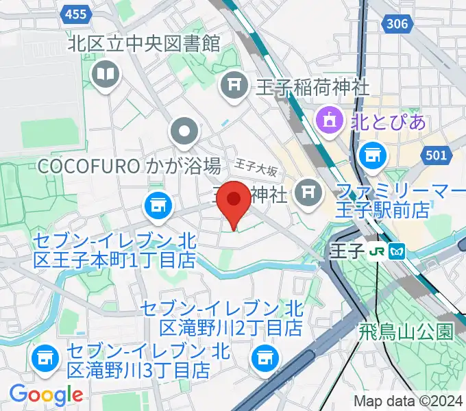 松本美和ミュージックアカデミーの地図