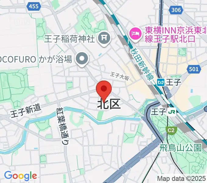 松本美和ミュージックアカデミーの地図